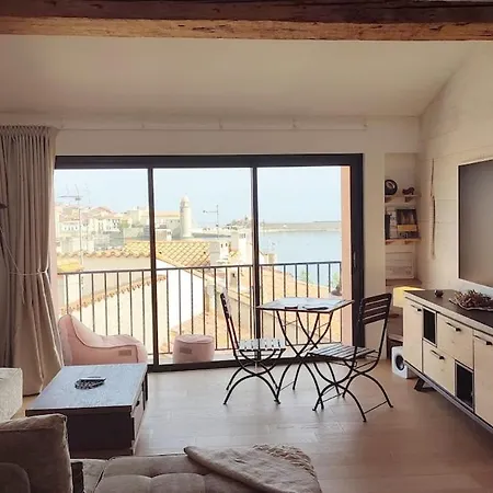Le Mirador Duplex Avec Vue Mer, Clim Et Garage Collioure