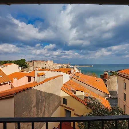 Lejlighed Le Mirador Duplex Avec Vue Mer, Clim Et Garage Collioure